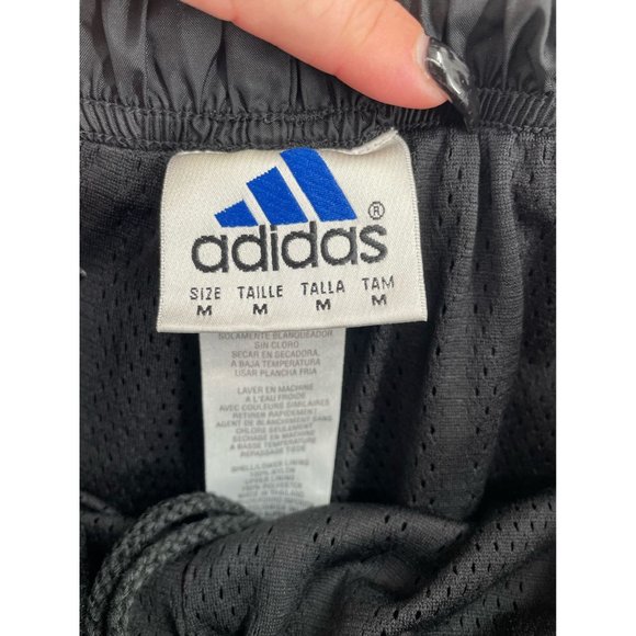 Adidas 3 Stripe Waterproof Track Pants Men's Size M Black/White - Picture 8 of 11